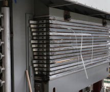 Maintenance of plywood hot press